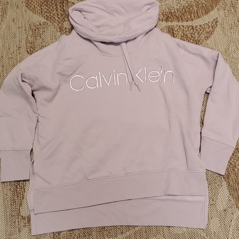 Calvin Klein light purple sweatshirt low high
